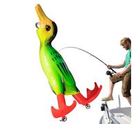3D Duck Bait Top Water Duck Fishing Lure Squirting Feet Feet