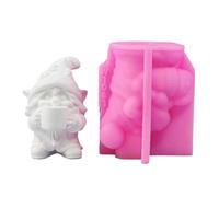 3D Dwarf Figurine Silicone Mold for Resin Casting and Making Soap Chocolate and Plaster Sculpture Christmas Decoration Cast