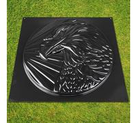 3D Eagle Head Concrete Mold Cement Plastic ABS 2mm - Round Eagle Mold for Cement - DIY Stepping Stone Decor for Garden, Patio, Walkway