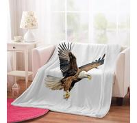 3D Eagle Throw Blanket 100x130cm Microfiber Fleece Ultra Soft Cozy Plush Warm Eagle Sherpa Blanket All Season for Home Couch Bed Chair Travel（Pattern 5-13）