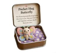 3D Easter Box Decor with Jesus Bunny Chick Lamb Butterfly Themes in PS Plastic for Lightweight Festive Use (Butterfly)