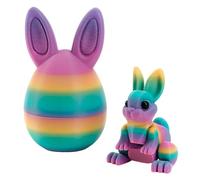 3D Easter Bunny in Egg, Gift Set with Cute Rabbit & Enchanted Egg, Fascinating Decoration for Easter, Children's Room & Office, Inspired by the Dragon Egg Trend (B)