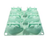 3D Easter Bunny Mold Silicone 3D Rabbit Mold Chocolate Baking Mould for Jelly Cake Making Green