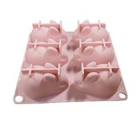 3D Easter Bunny Silicone Mold, Rabbit Chocolate Mold for Baking, Jelly Cake Making Mould for Holiday Treats/Pinks