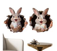 3D Easter Egg Stickers - Self-Adhesive Craft & Scrapbooking Decals, Holiday Decoration Stickers | for Kids Family Enthusiasts Home Planner Fridge Car