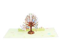 3D Easter Egg Tree Greeting Card Set Handwriting Accessories for New Year Holiday Present Children Greeting for Friend