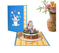 3D Easter Greeting Cards | 3D Holiday Egg and Bunny Paper Keepsake,Easter Appreciation Greeting Card - for Teachers Friends Family Wife Husband Girlfriend Mother Father