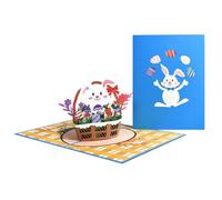 3D Easter Greeting Cards - Pop Up Paper Sculpture, Springtime Celebration Correspondence Collectible | Appreciation Expression for Classroom Home Relationship Seasonal Exchange