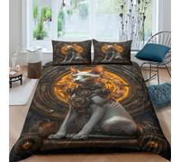 3D Easy Care Microfiber Steampunk cat Bedding Quilt Cover All Season Bedding Set w/Pillowcase Mechanical fantasy art Comforter Cover All Season Machine Washable for Home Decoration King（220x240cm）