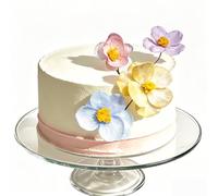 3D Edible Wafer Paper Flowers for Cake Decorations, 2-piece Set, Custom Color