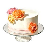 3D Edible Wafer Paper Rose for Cake Decorations, 2-piece Set, Custom Color