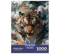 3D Effect 1000 Pieces Jigsaw Challenging Game Toy 3D Vision Home Decoration Fit Families for Adults And Children 52x38cm/1000pcs