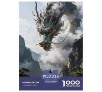 3D Effect 1000 Pieces Jigsaw Puzzle Games Challenge Toy 3D Vision Home Decoration Family Fun Kids Age 12+ 70x50cm/1000pcs