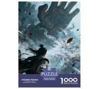 3D Effect 1000 Pieces Puzzles Games Challenge Toy 3D Vision Home Decoration Fit Families Adults Gifts 70x50cm/1000pcs