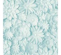 3D Effect Floral Wallpaper Flowers Light Blue Washable Fine Decor Dimensions from YöL