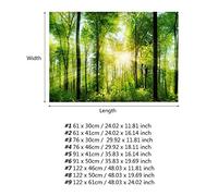 3D Effect Forest Adhesive Adhesive Display for Fish Fish Decoration, Self-adhesive Self-adhesive Easy to Clean for the Atmosphere of Modern Tank, Various Pvc Material Available (61 * 41cm)