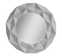 3D Effect Grey High Gloss Wall Mirror, Easy to Clean Bedroom Wall Mirror, High-quality Large Mirror