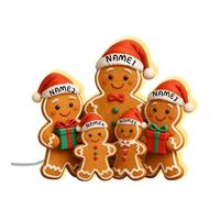 3D Effect Heartwarming Christmas Grandma Grandkids Gingerbread Man Together Personalized Acrylic Light Box,Custom Grandma LED Lights Box with Names,Family Light Decorations,Xmas Gift For Grandmas
