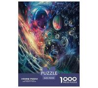 3D Effect Jigsaw Puzzles Puzzle for Adults Kids. 1000 Pieces Whimsical Challenge Toy Educational Games Home Decoration for Educational Games Gifts 70x50cm/1000pcs