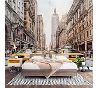 3D Effect Panoramic Custom Modern City Silhouette Wallpaper Mural 200x140 cm Watercolor Wall Art Photo Wallpaper Stickers for Bedroom Living Room Hallway Sofa Backdrop Decor Poster