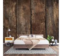 3D Effect Panoramic Custom Vintage Old Wood Plank Texture Wallpaper Mural 300x210 cm Brown Wall Art Photo Wallpaper Stickers for Bedroom Living Room Hallway Sofa Backdrop Decor Poster