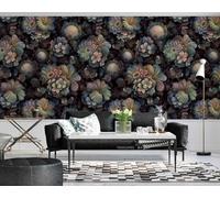 3D Effect Photo Wallpaper Floral Leaf Pattern,200x140cm Mural Panoramic Wall Tapestry Large Photo Wallpaper Mural Bedroom Wall Decoration