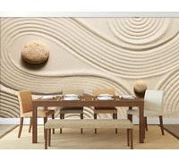 3D Effect Photo Wallpaper Sand Stone,400x280cm Mural Panoramic Wall Tapestry Large Photo Wallpaper Mural Bedroom Wall Decoration