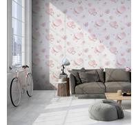 3D EFFECT PINK LOVE HEARTS GLITTER MURIVA FEATURE WALLPAPER J92603