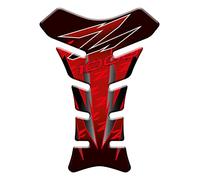 3D EFFECT RESINED ADHESIVE TANK PAD compatible with KAWASAKI Z1000 (Red)