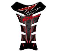 3D EFFECT RESINED ADHESIVE TANK PAD compatible with KAWASAKI Z1000 (Red-Black)