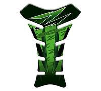 3D EFFECT RESINED ADHESIVE TANK PAD compatible with Kawasaki Z800 (Green)