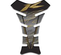 3D EFFECT RESINED ADHESIVE TANK PAD compatible with Yamaha Yzf R6 YzfR6 (Gold)