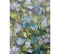 Jungle Wallpaper Greenery A.S. Création Non-Woven Wallpaper 10.05 m x 0.53 m Green Blue Made in Germany 372803 37280-3