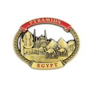 3D - EGYPT Cairo Pyramids Metal Fridge Magnet Sticker City Holiday Souvenir Travel Memory on Refrigerator Gift