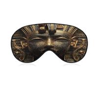 3D Egyptian Pharaohs Comfortable Sleep Mask with Adjustable Strap Soft Eyeshade for Night Sleeping Flight Nap Travel