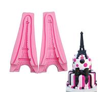 3D Eiffel Tower Mould, Silicone Cake Fondant Mold for Cake Decoration Candy Pudding Chocolate Dessert Soap Resin Polymer Clay Mould