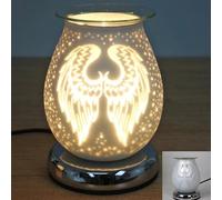 3D Electric Wax Melt Burner - Angel Wings Touch Control Oval Design for Aromatherapy Bliss - Scented Melts Not Included