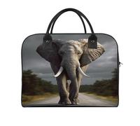 3D Elephant Laptop Tote Bag Casual Travel Handbag Multi Pocket Shoulder Bags for Work Travel