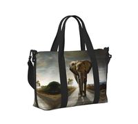 3D Elephant Print Carry On Overnight Bag,Travel Duffel Bag,Personal Item Bag,for Travel, Gym Sports Weekender