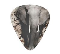 3D Elephant Printed Guitar Picks Personalized Guitar Plectrums 12 Pcs For Acoustic Guitar Electric Guitar And Bass Bulk Guitar Pick One Size