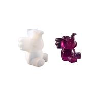 3D Elephant Resin Mould DIY Animal Silicone Mould Epoxy Casting Mold for Handmade Gift Resin Craft DIY