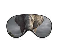 3D Elephant Sleep Mask Light Block-Out Eye Mask for Side Sleeper Pressure-Free Soft Night Blindfold with Adjustable Strap Breathable Sleep Eye Cover for Travel