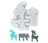 3D Elk Silicone Mould - Reindeer Silicone Mould 19.5x18x2cm, Chocolate Fondant, Resin Soap, Easy Release Heat Resistant Moulding | Cake Decorations