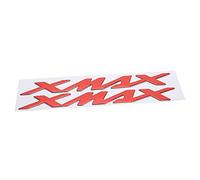 3D Emblem Decal Sticker Motorcycle Badge Vehicle Decoration Pair of Motorcycle Emblem Stickers 3-Dimensional Decals for X-MAX XMAX 125 250 400(red)