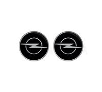3D Emblem Sticker Compatible with Opel, Licensed Product (Black, 12mm)