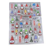 3D Embossed Christmas Art Stickers Decals Self-Adhesive 5D Snowflake Winter Holiday Supplies Art