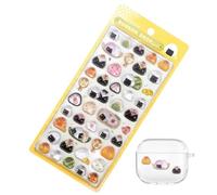 3D Embossed Crystal Children's Stickers, Japanese Style Dog Sushi Kids Stickers, Strong Adhesive Decals, Resin Decorative Sticker Very Suitable For Diaries, DIY, Phone Decoration, Crafts Gift