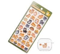 3D Embossed Crystal Children's Stickers, Japanese Style Dog Sushi Kids Stickers, Strong Adhesive Decals, Resin Decorative Sticker Very Suitable For Diaries, DIY, Phone Decoration, Crafts Gift