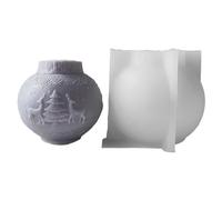 3D Embossed Pattern Mold Scaldfish Shapes Silicone Molds Wax Making Holiday Themed Home Decorations Creative Mold