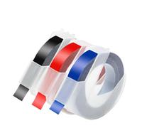 3D Embossing Tape 9mm 3 6pcs Waterproof Adhesive 3D Label Tape Compatible with 12965 E101 B90 Label Maker(3PK Mixed Color 01)